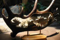 Geweihschnitzerei von B. Merry