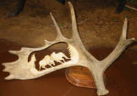 Geweihschnitzerei von B. Merry